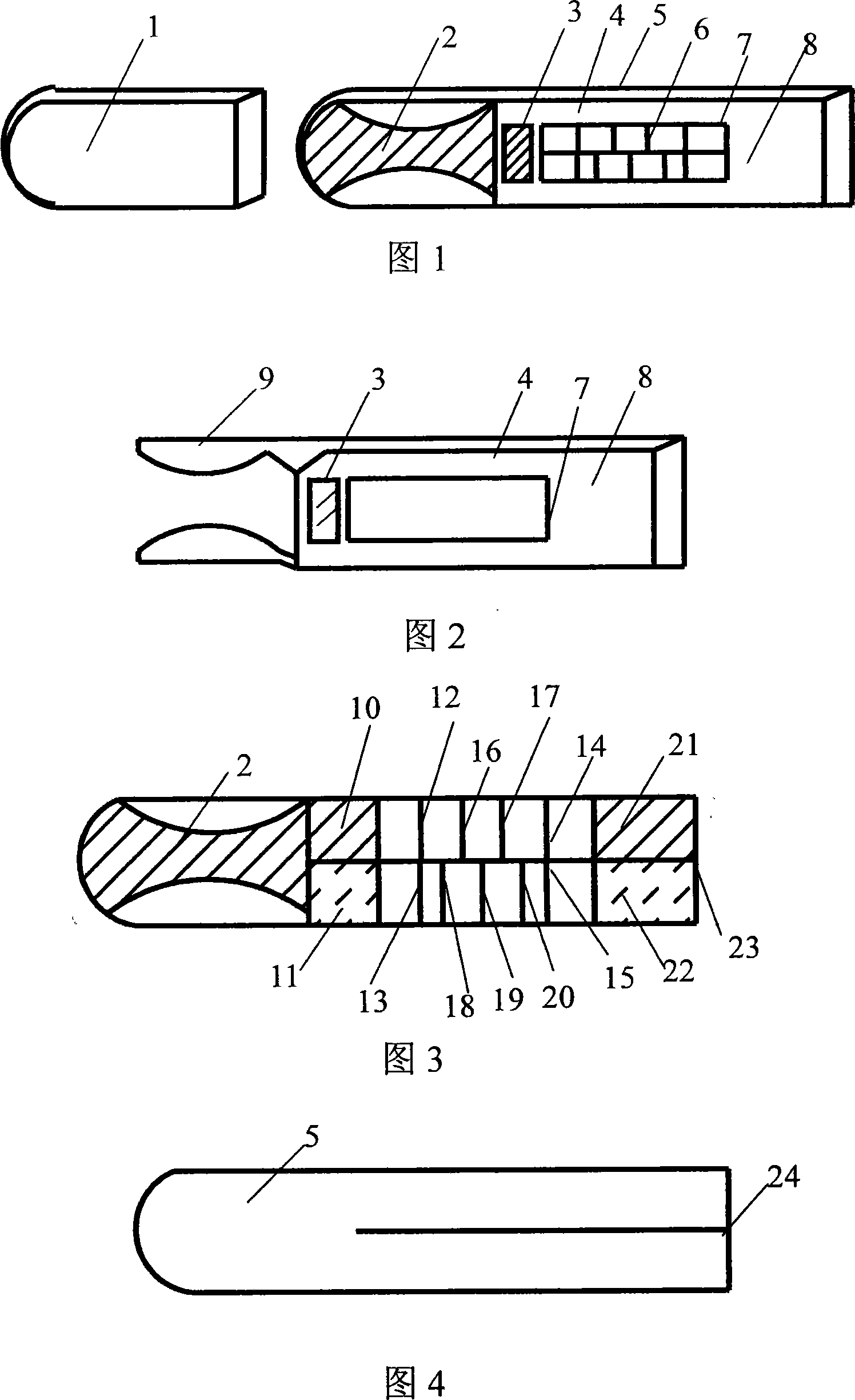 Device for detecting hepatitis b virus marker in mouth cavity liquid