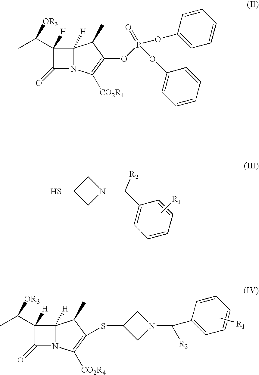 2- Arylmethylazetidine Carbapenem Derivatives and Preparation Thereof