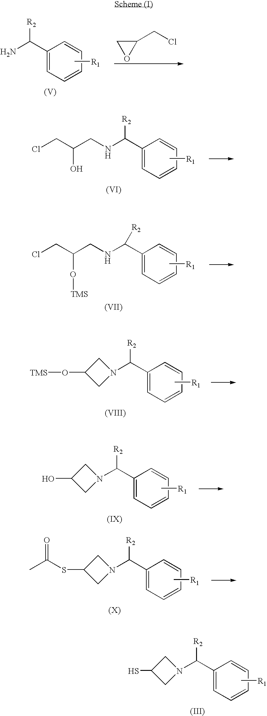 2- Arylmethylazetidine Carbapenem Derivatives and Preparation Thereof