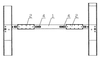 Beam type two-way pushing frame-assembling machine