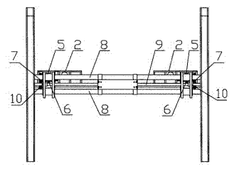 Beam type two-way pushing frame-assembling machine