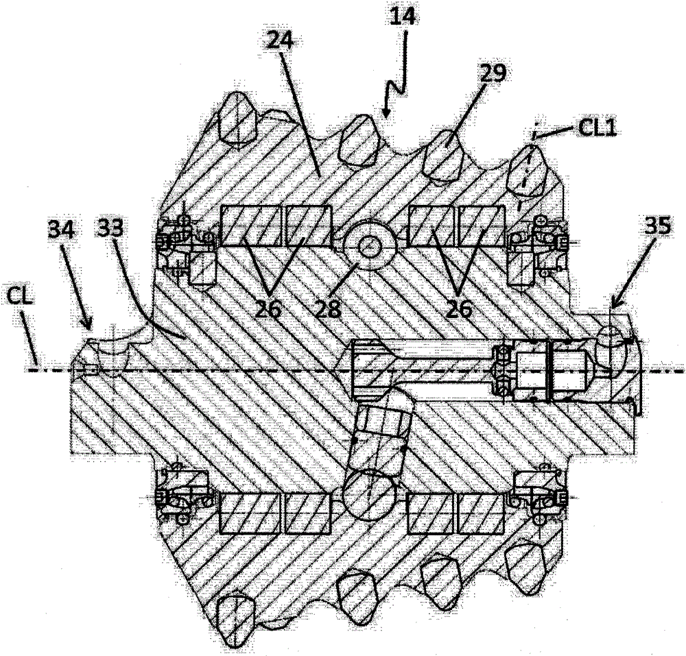 Roller cutter with improved sealing