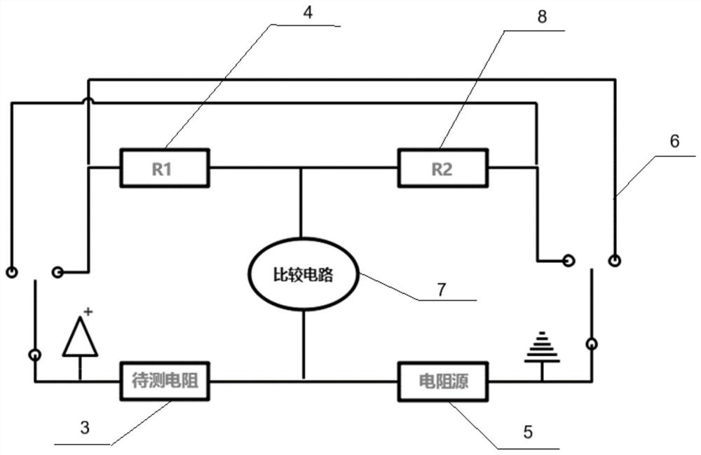 Circuit and method of accurately measuring resistance in Wheatstone bridge by using computer