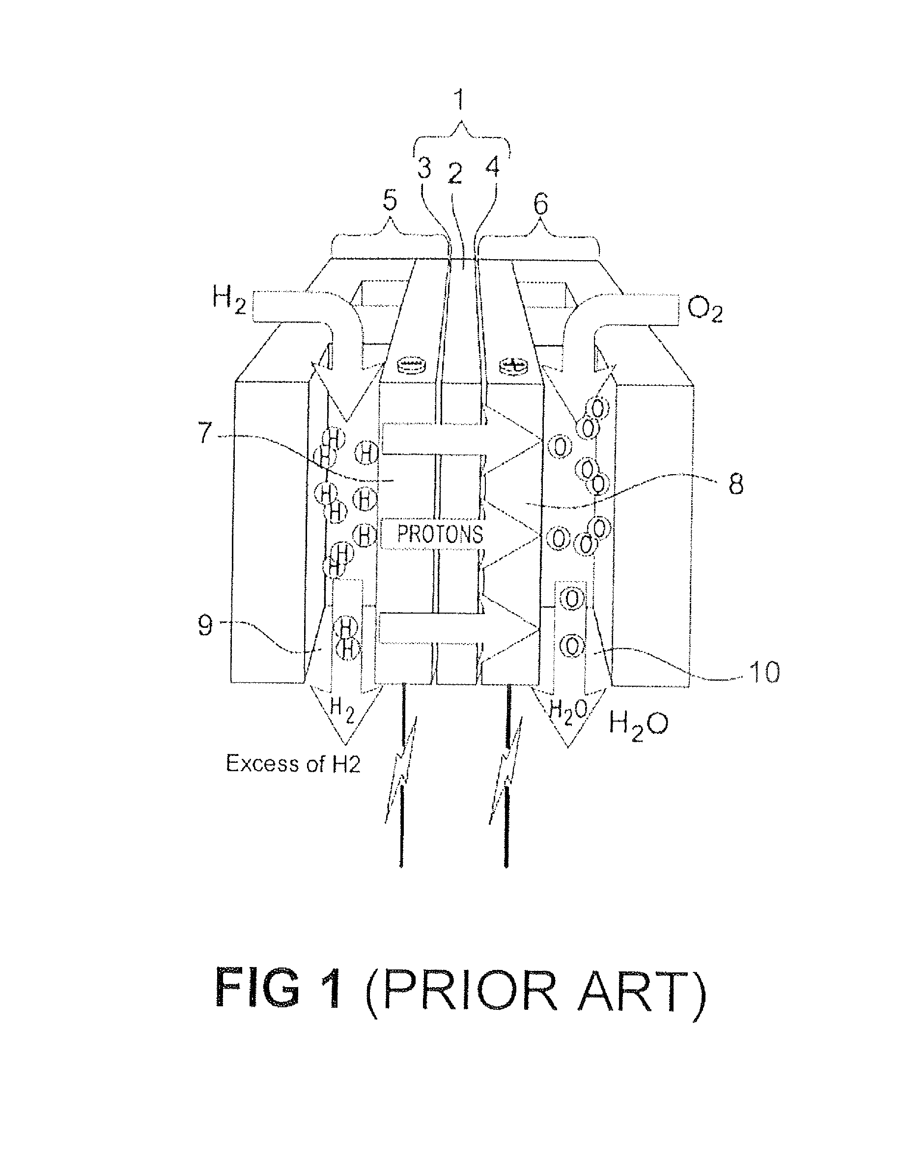 Gaseous diffusion layer for fuel cell