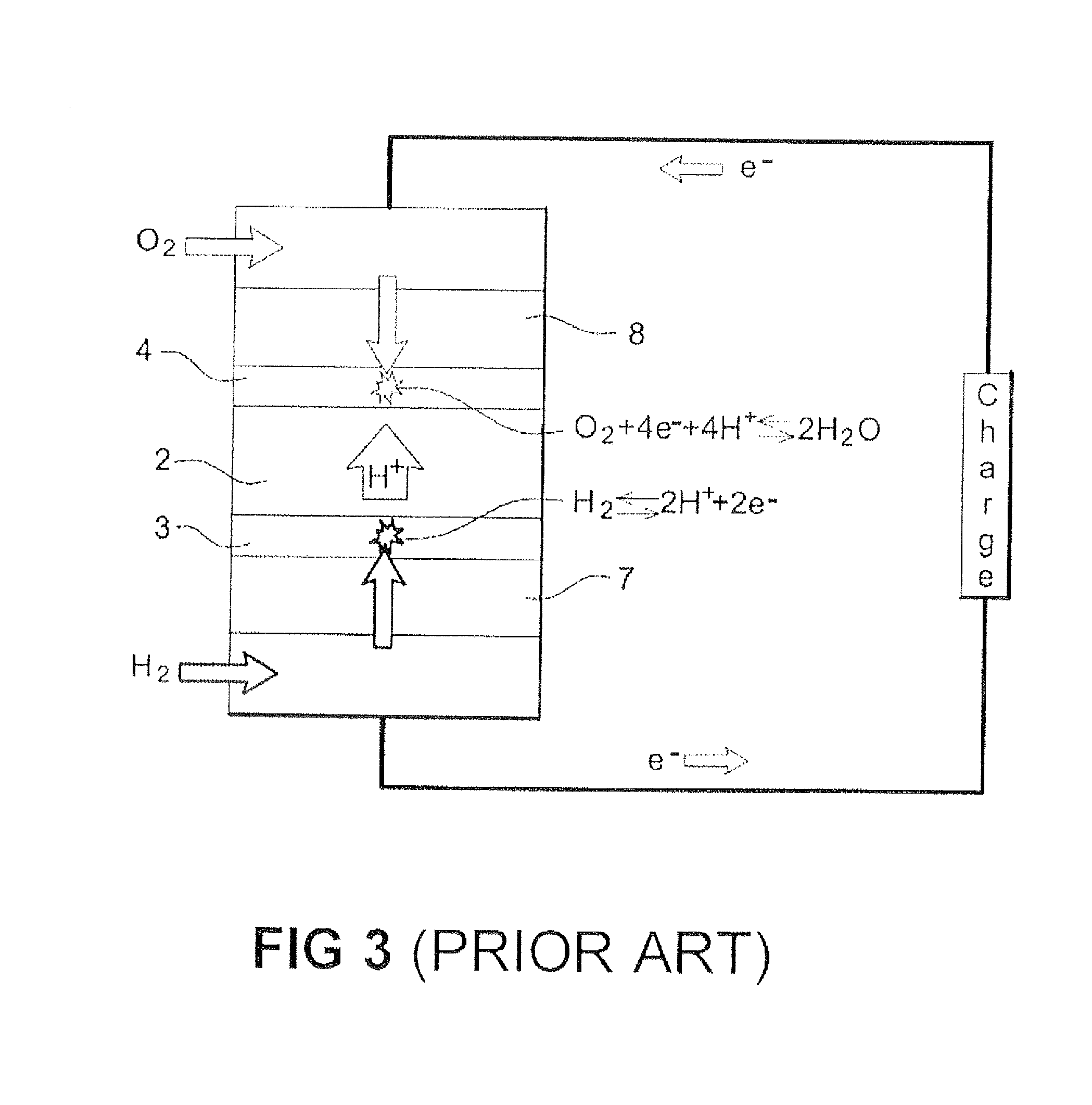 Gaseous diffusion layer for fuel cell