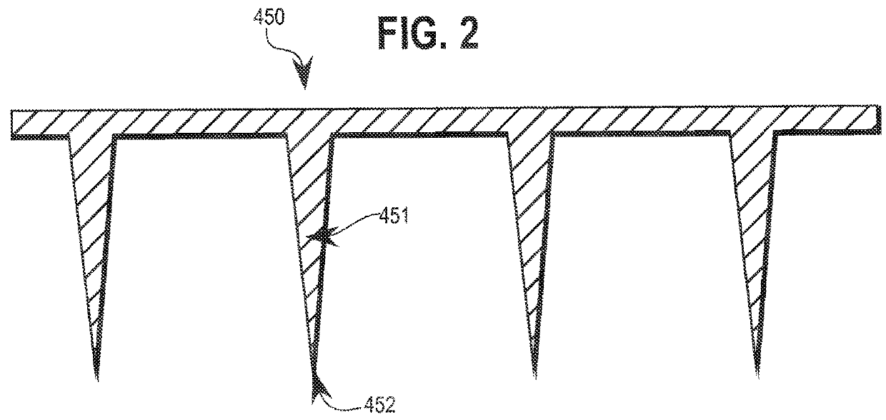 Hollow silica glass microneedle arrays and method and apparatus for manufacturing same