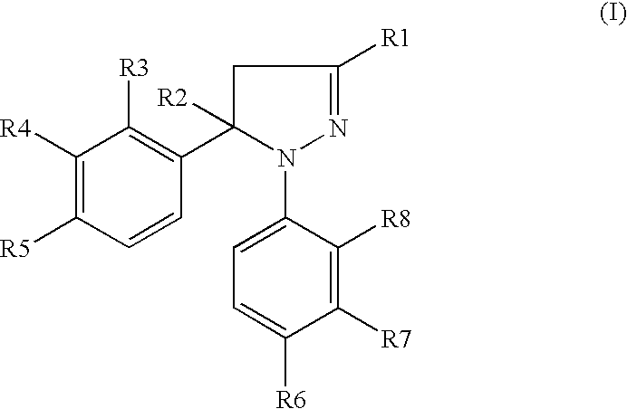 Pyrazoline derivatives, their preparation and application as medicaments