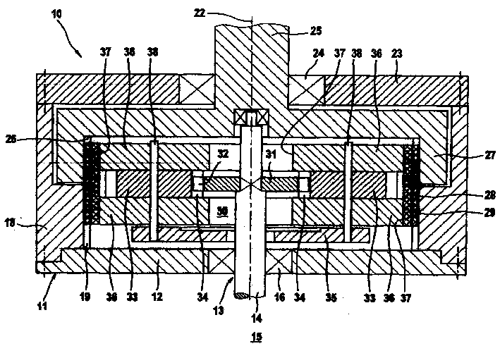 Shaft type speed variator with planetary gear transmission