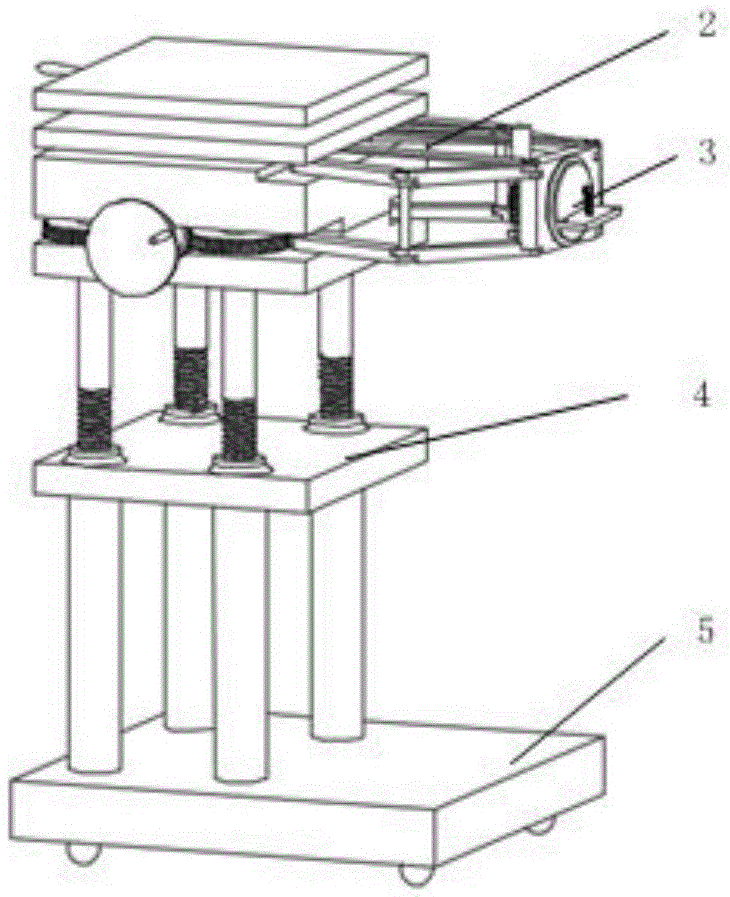 Pose mechanical-adjusting movable platform