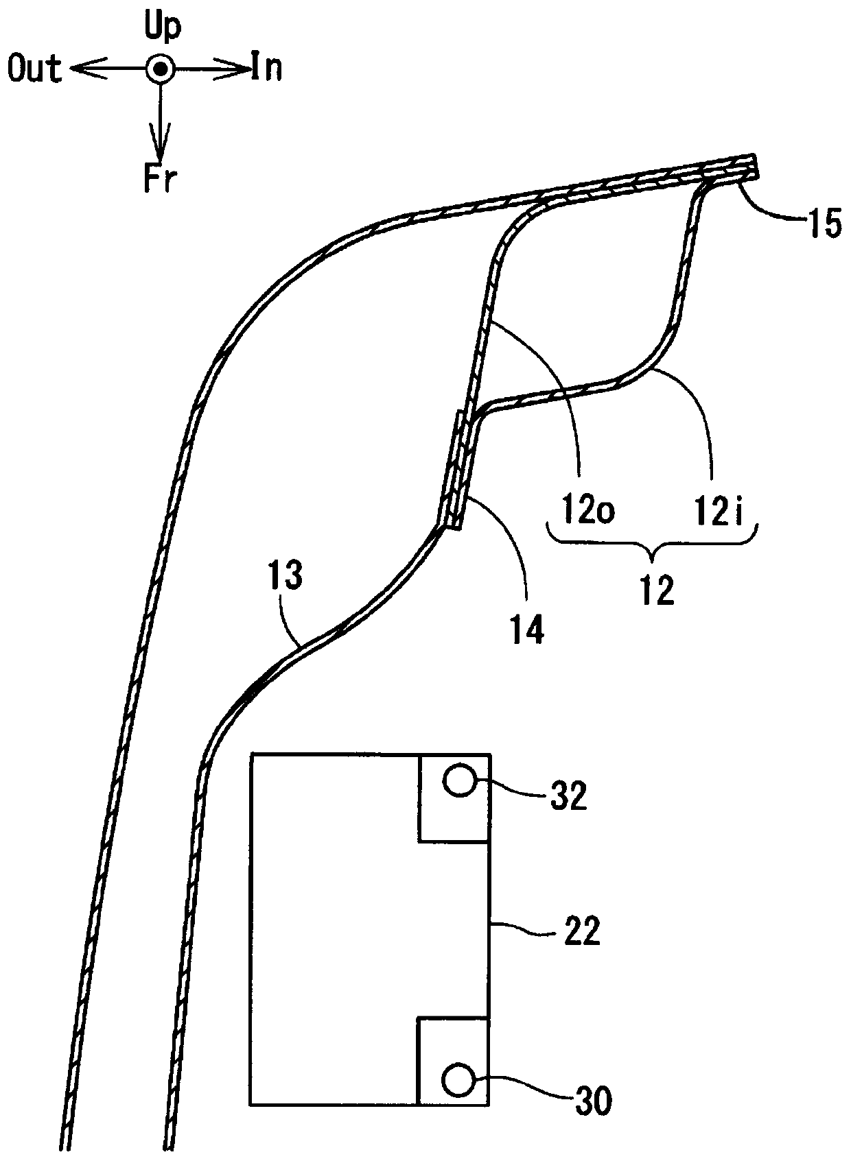 Battery mounting structure