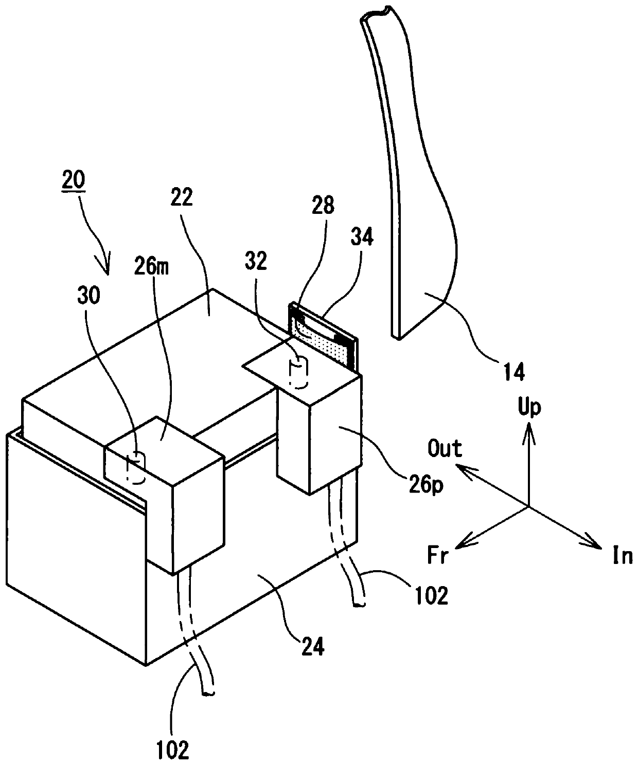 Battery mounting structure