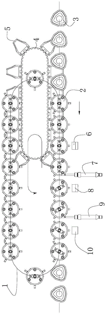 A coding mechanism and coding method for a triangular plastic cup