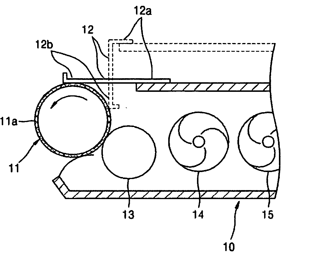 Electrophotographic image forming apparatus including a developing roller for a developing unit using non-magnetic mono-component toner, and developing method using the same