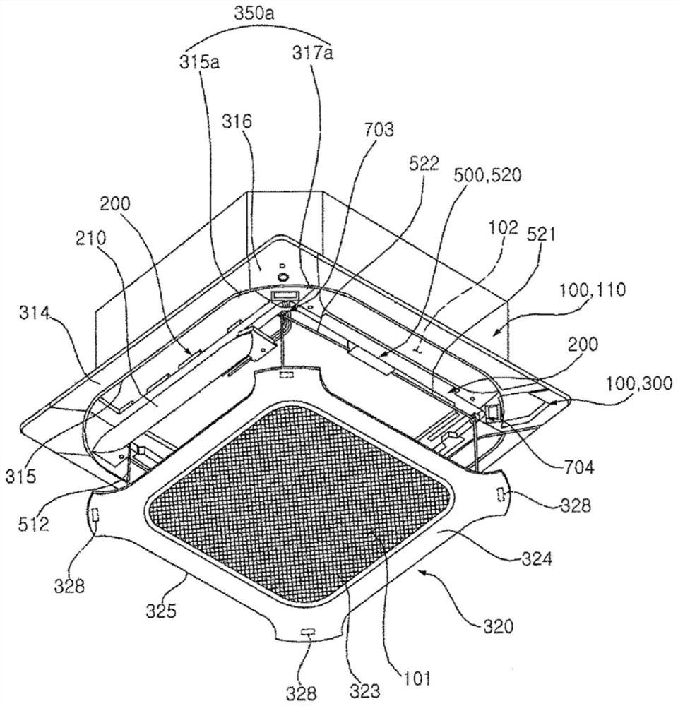 Ceiling-type indoor unit of air conditioner