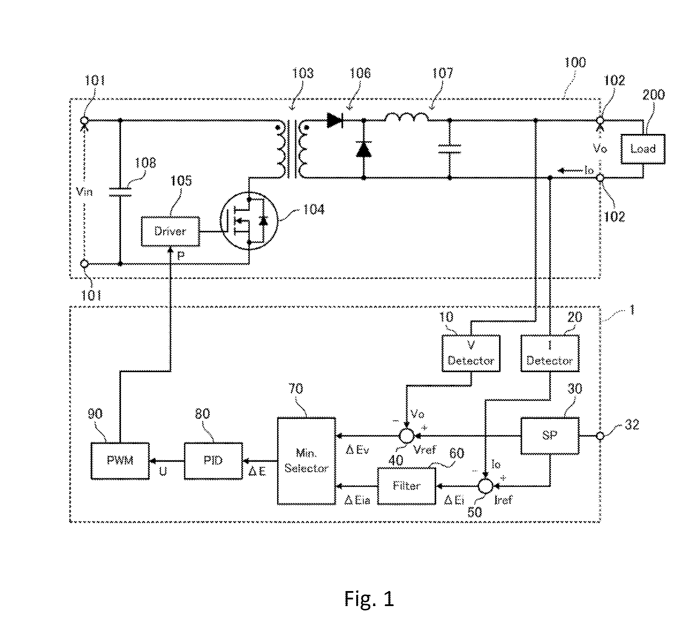 Control device and control method for power supply device