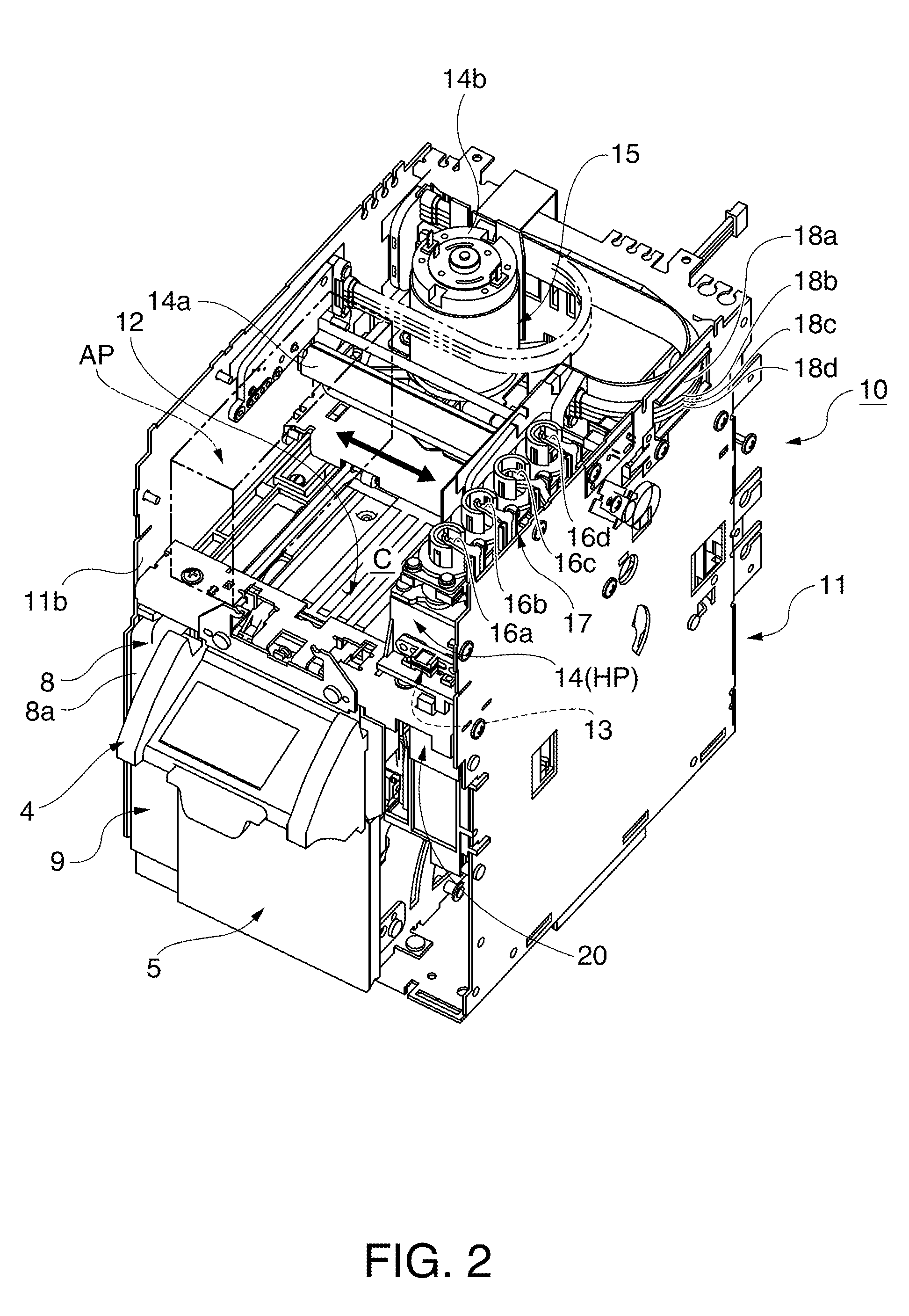 Control method for an inkjet printer, and an inkjet printer