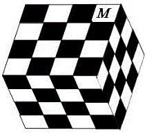 Method of utilizing projection matrix of Veronese mapping checkerboard to calibrate central catadioptric camera