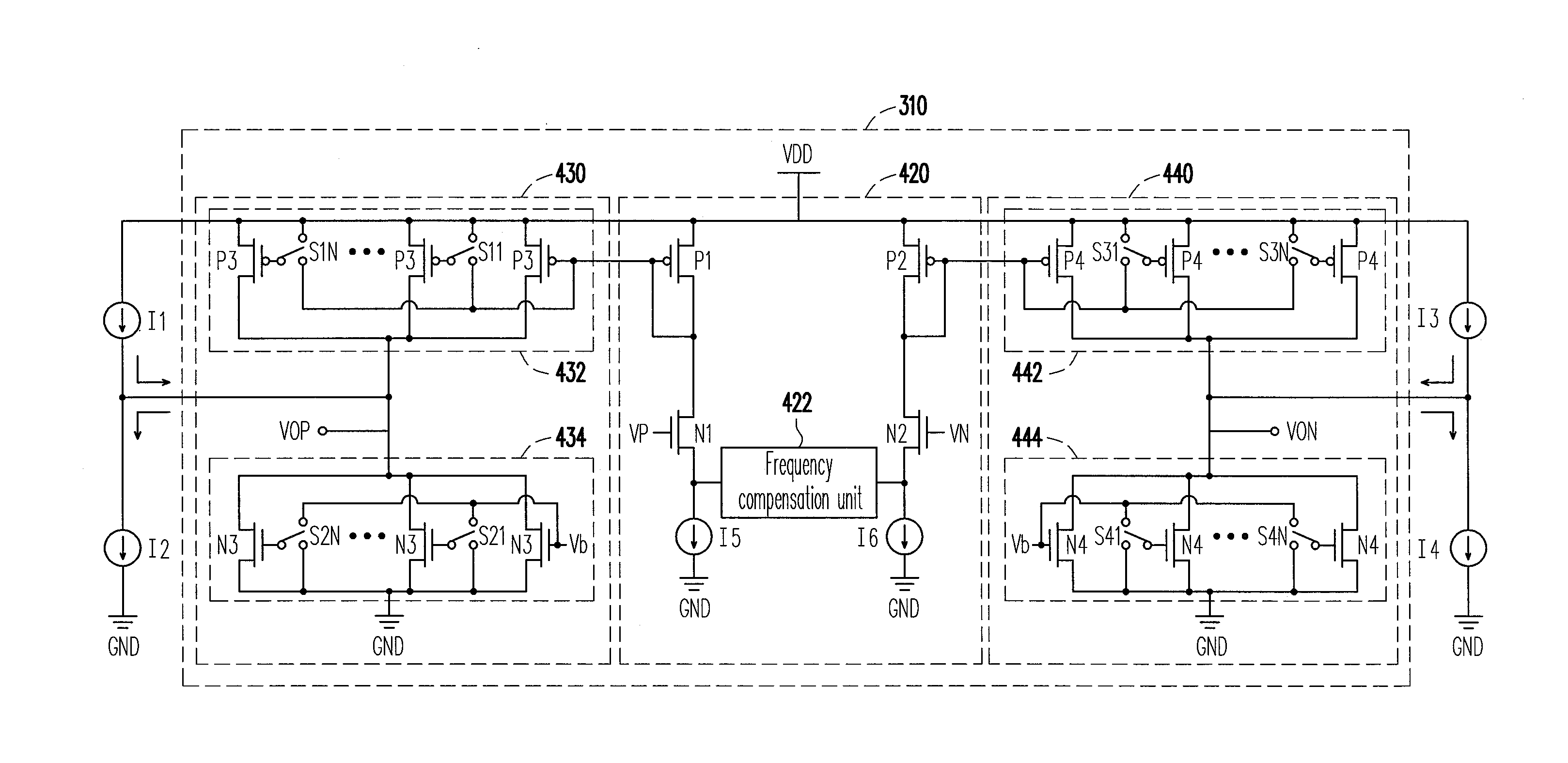 Differential offset calibration circuit