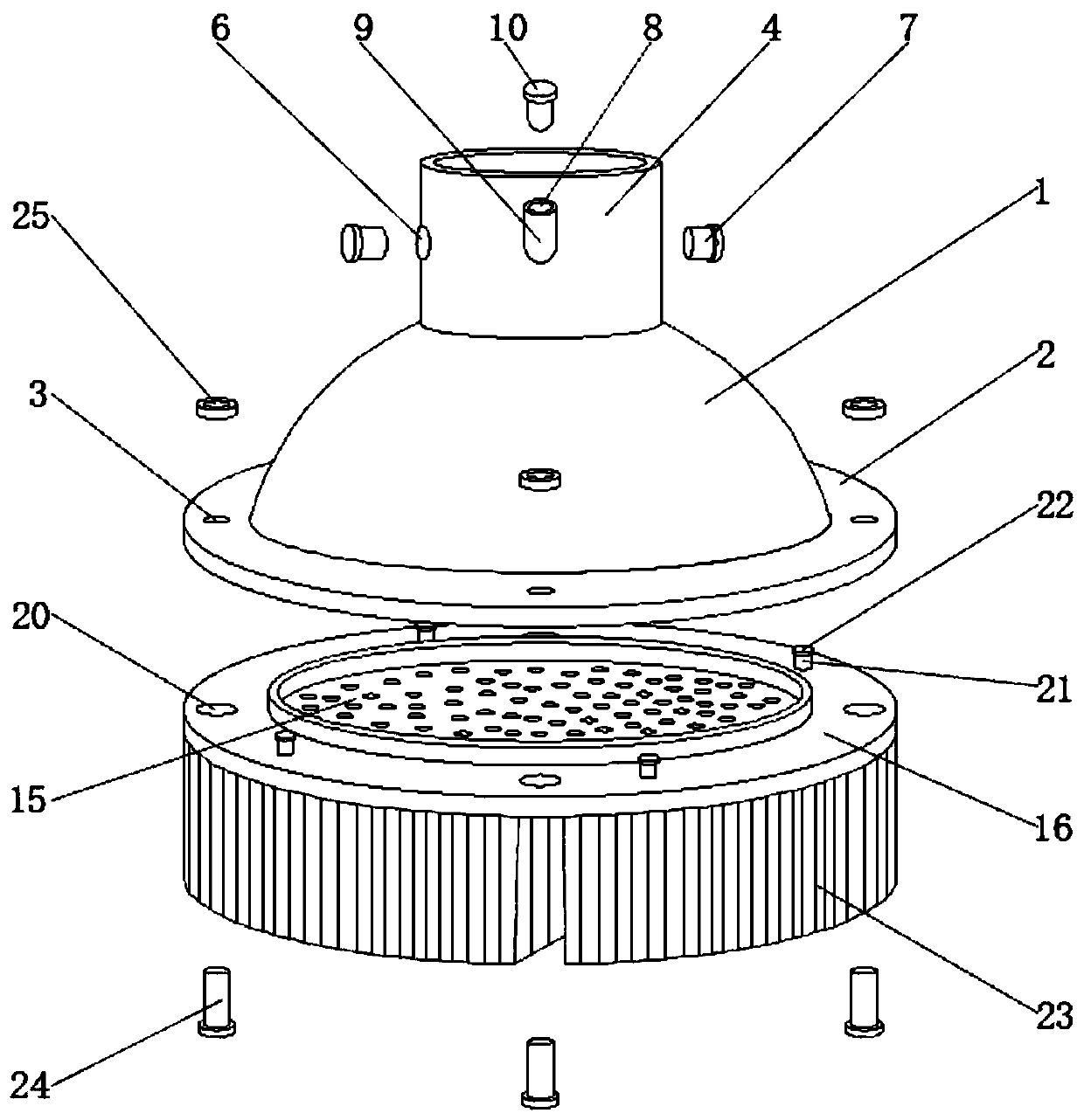 Disc brush component of industrial brush