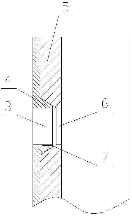 Assembling method for steel-concrete composite pipe thin-wall steel plate hole flanging, taping and screw connection