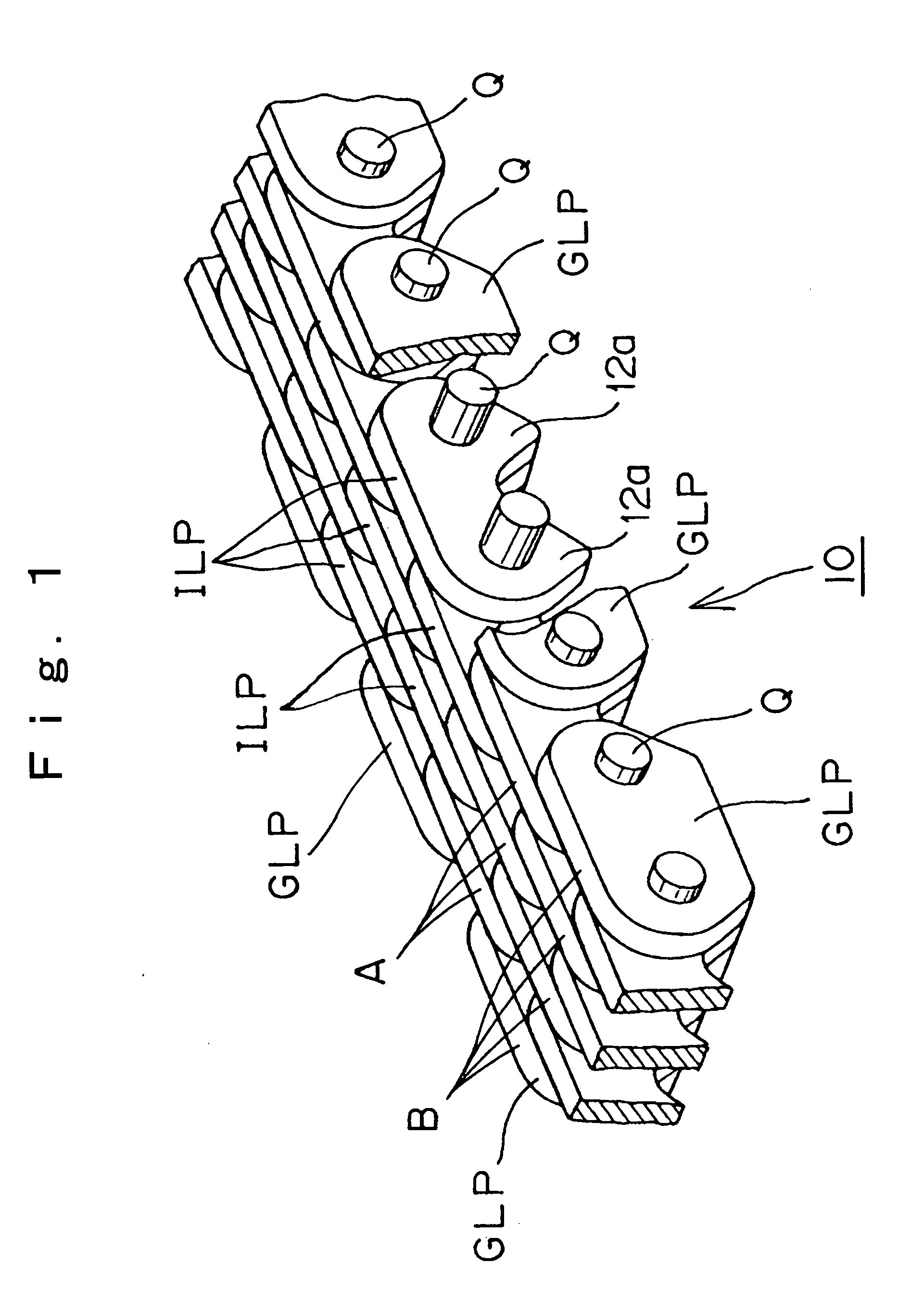 Silent chain and method of producing same