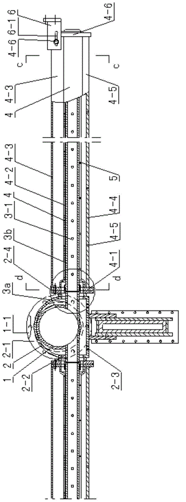 Composite tube liquid distribution device