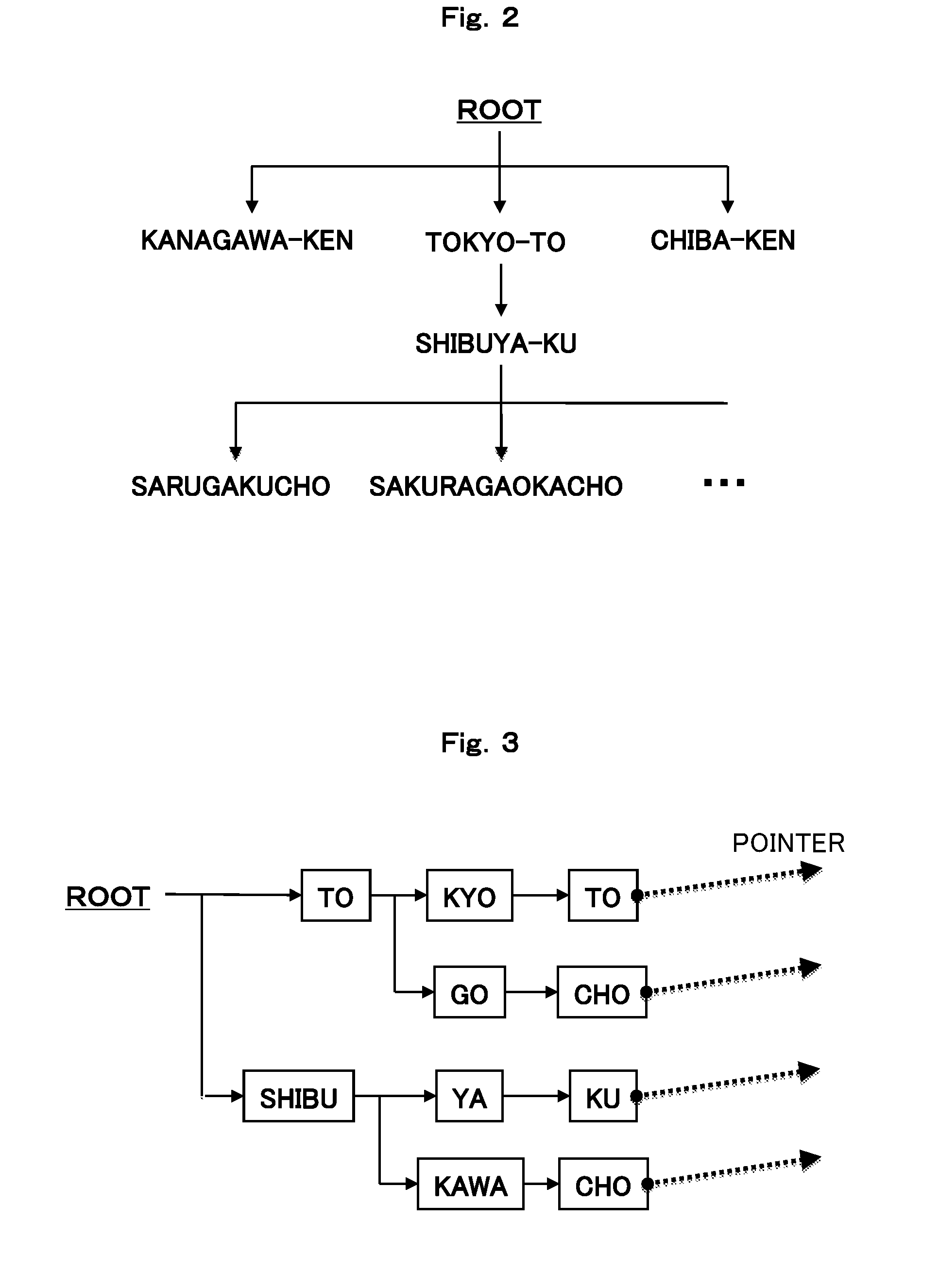 Address/latitude and longitude converting device and geographical information system using the same