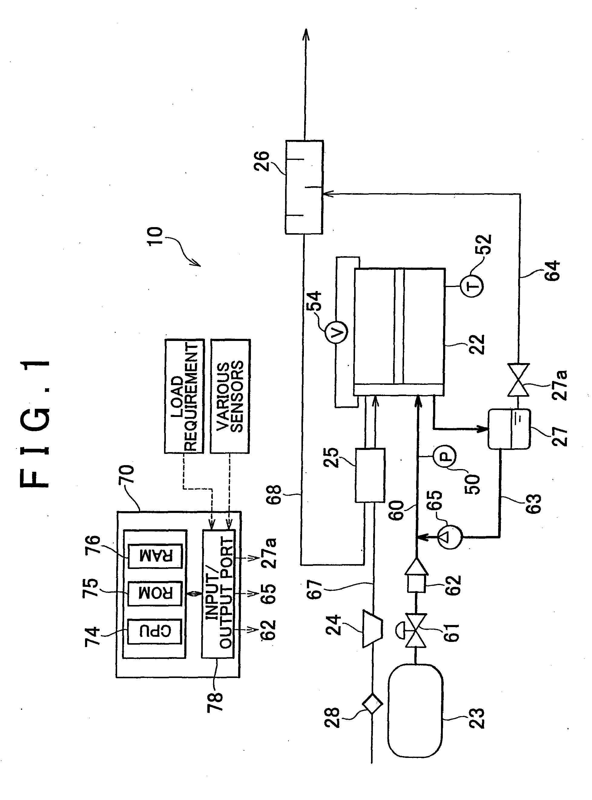 Fuel cell system and method for adjusting moisture content in a polymer electrolyte membrane