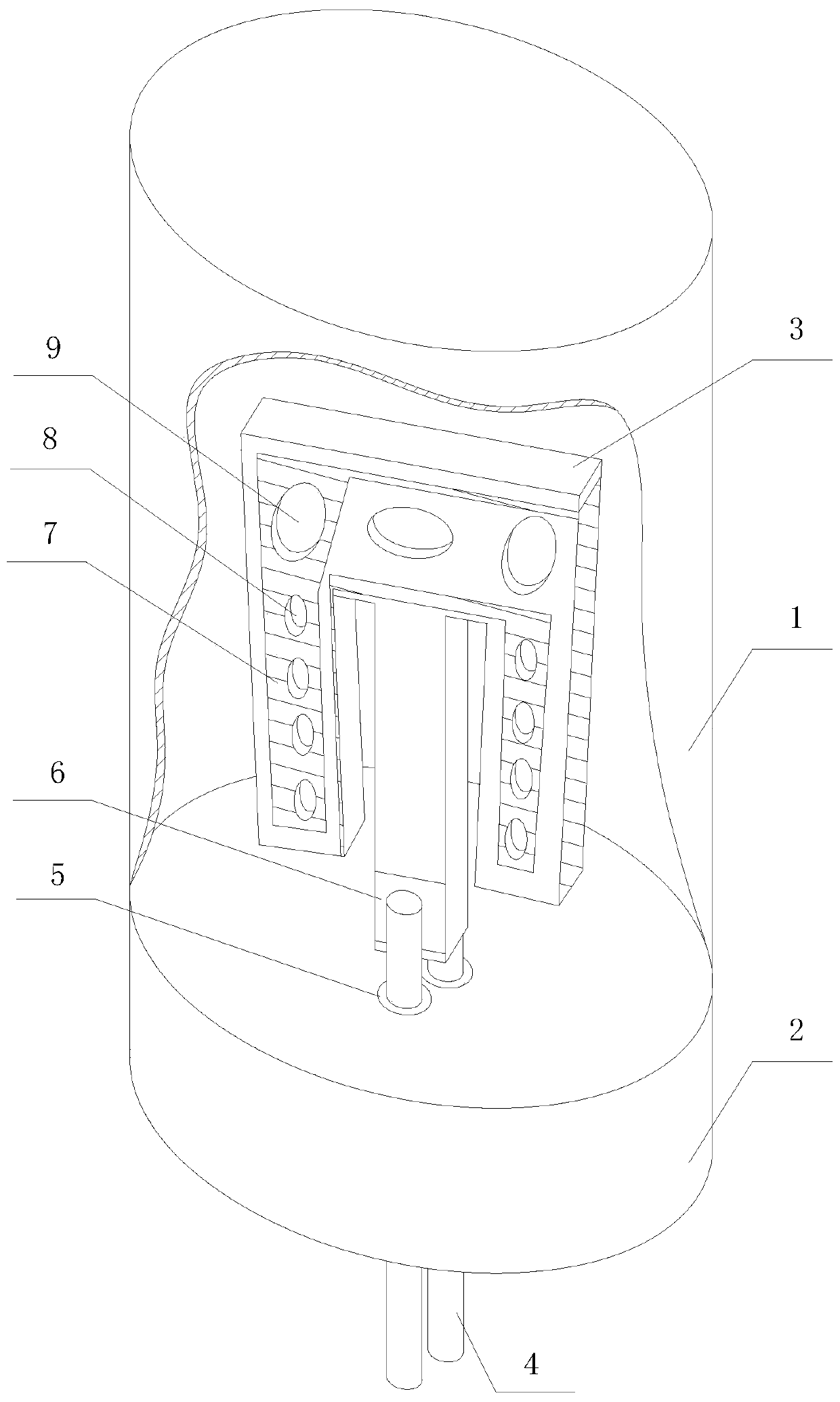 Special-shaped fork arm-adopted resonant quartz tuning fork temperature sensor