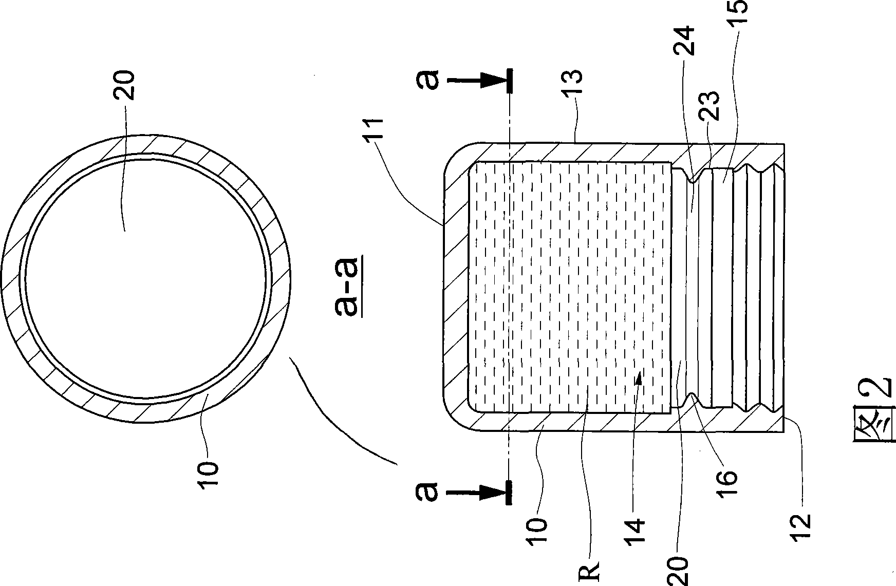 Structure capable of preventing liquid substance leakage in bottle cap