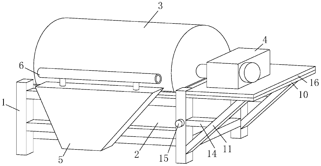 Beneficiation device of complex ore containing magnetite