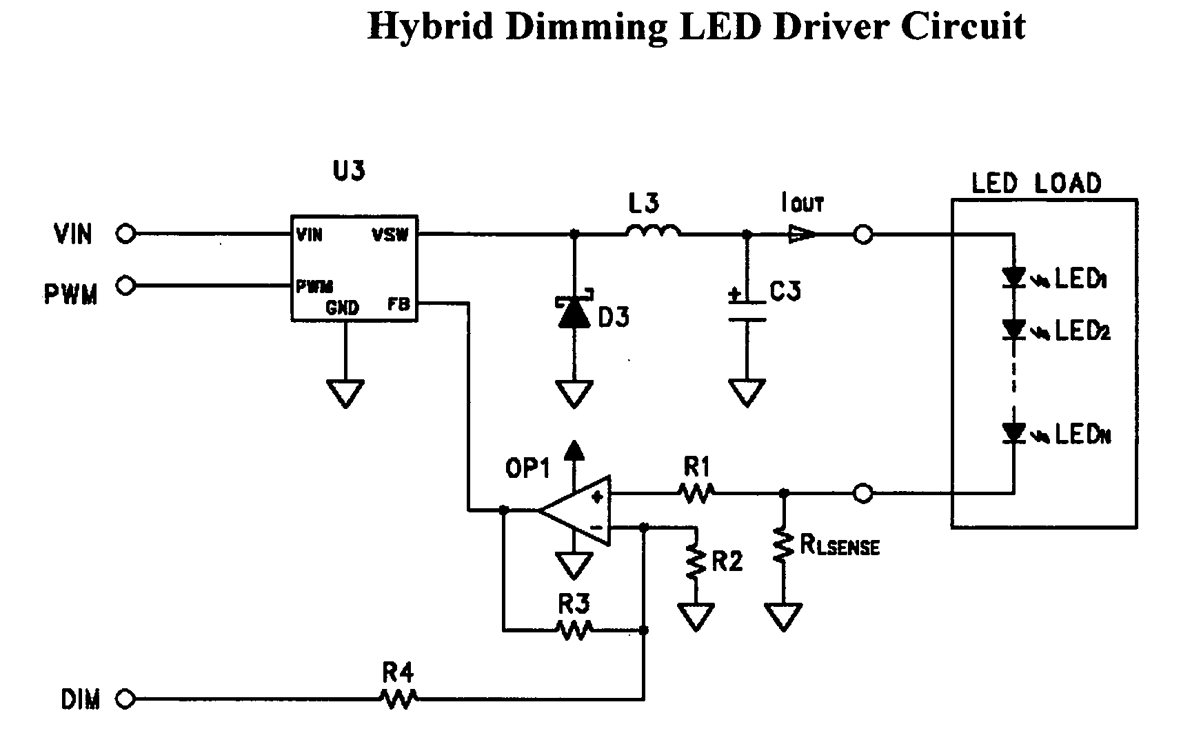 Hybrid-control current driver for dimming and color mixing in display and illumination systems
