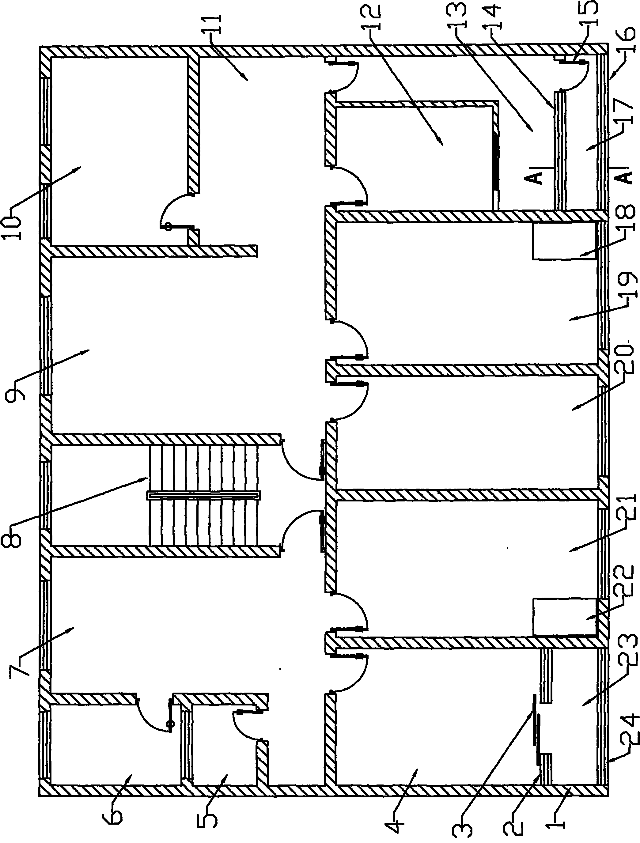Straight-insertion type pressure-bearing dual-circulation solar balcony bathroom