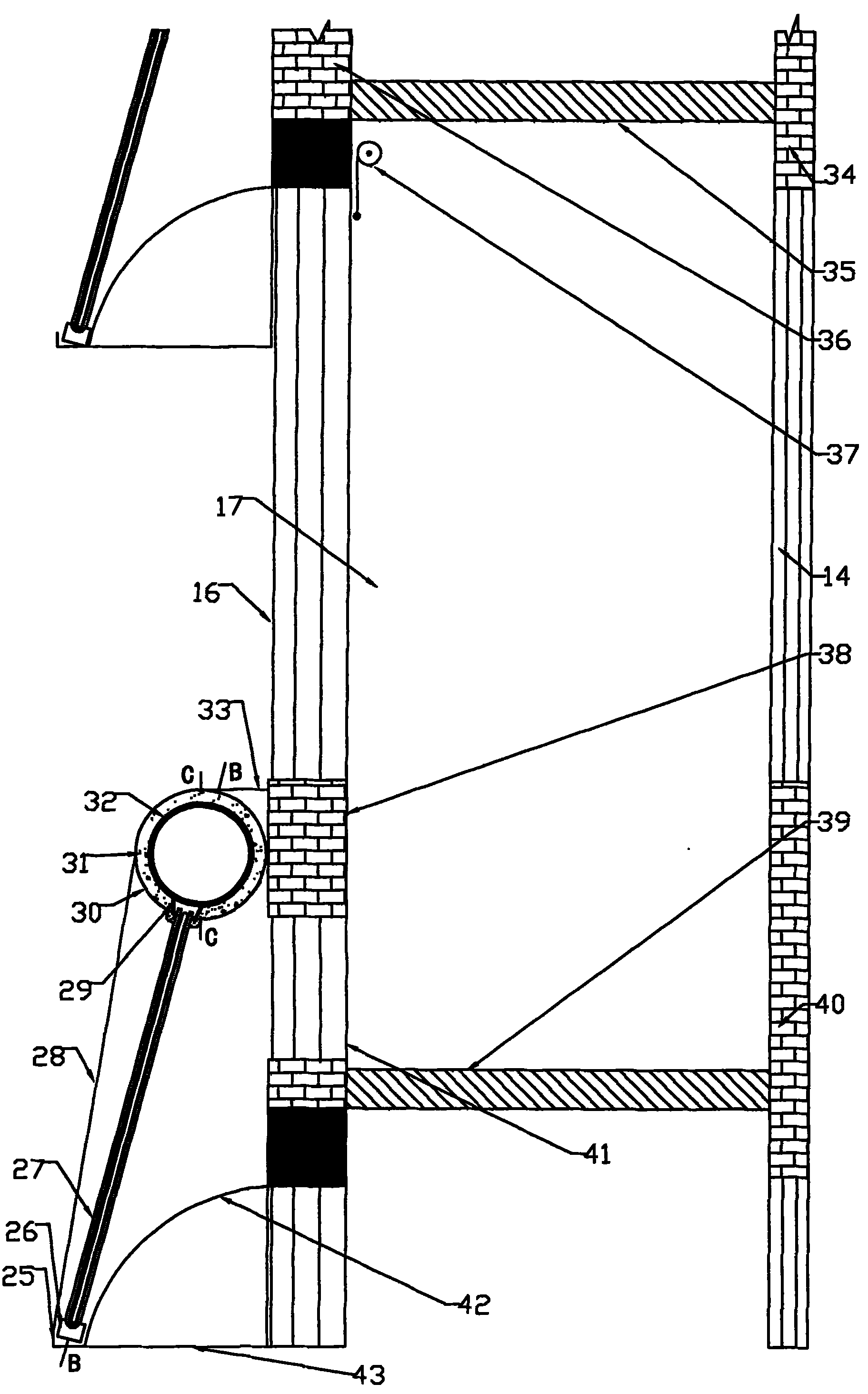 Straight-insertion type pressure-bearing dual-circulation solar balcony bathroom