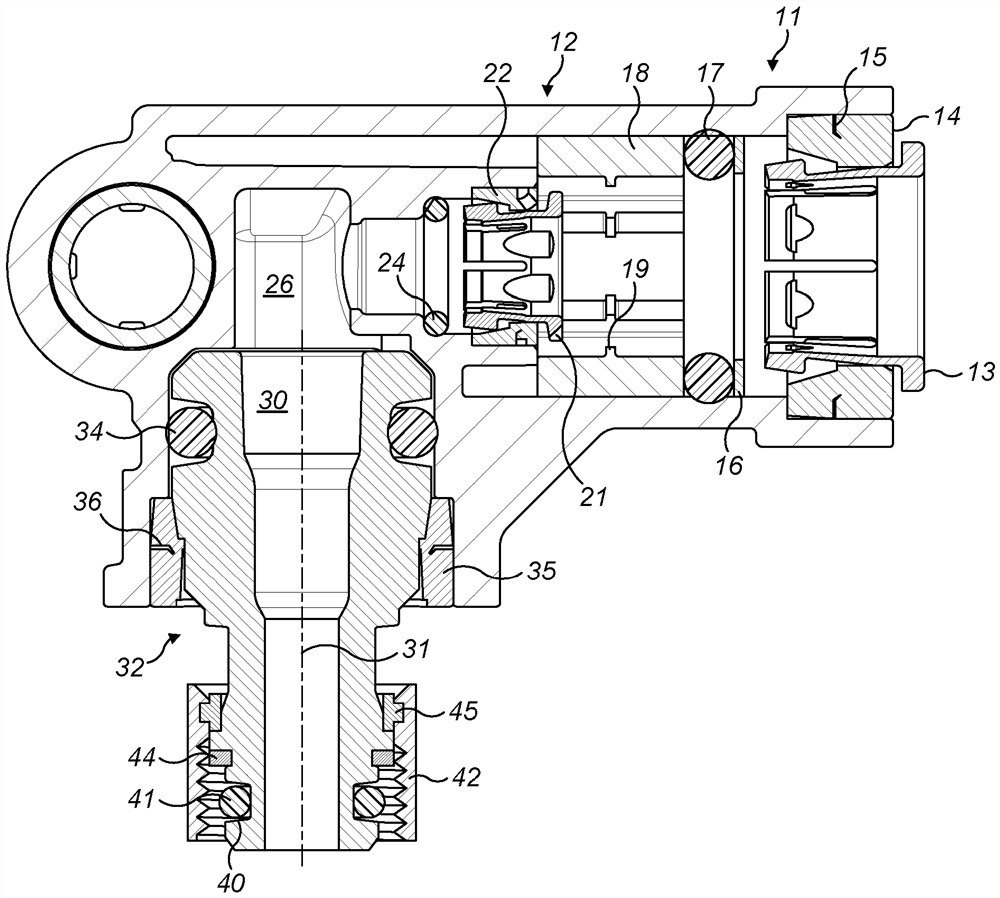 Coaxial beverage keg connector comprising a ball joint