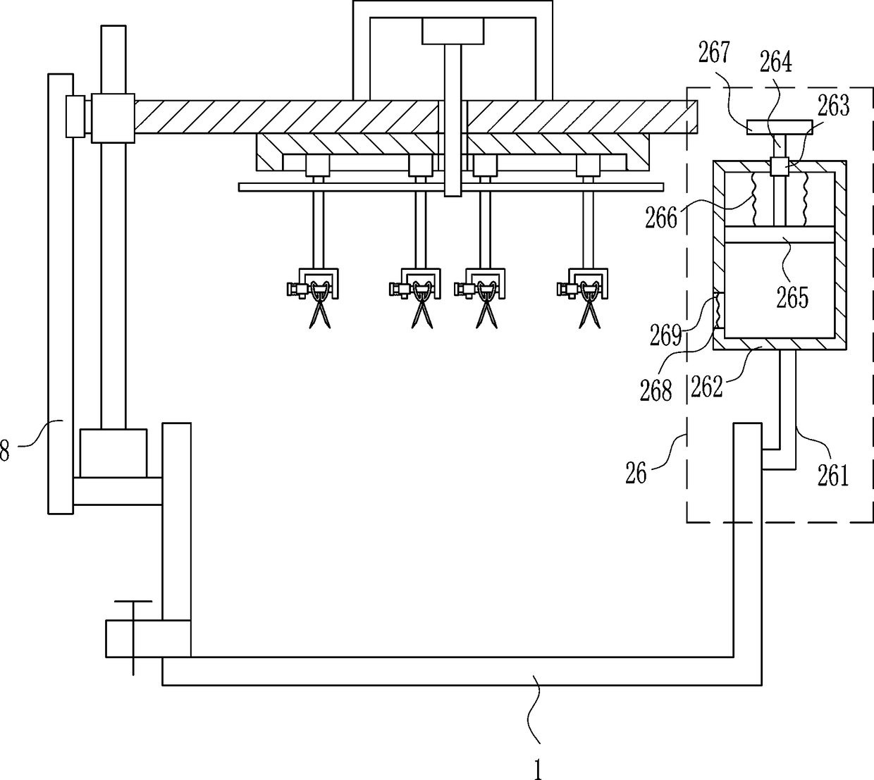 Medical device cleaning equipment for preventing mutual collision