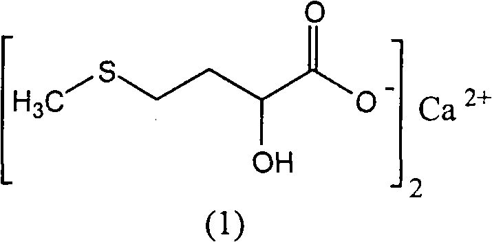Preparation of medicinal D,L-2-hydroxy-4-methylthio calcium butyrate