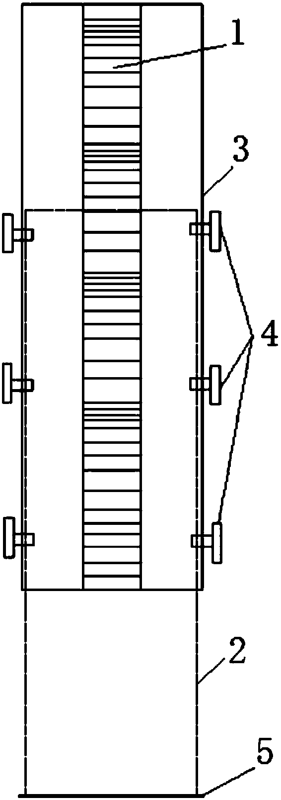 A retractable indium steel barcode leveling rod and a precision leveling method for even-numbered stations