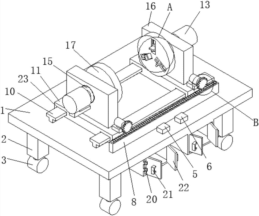 Electronic product magnetic core clamping device