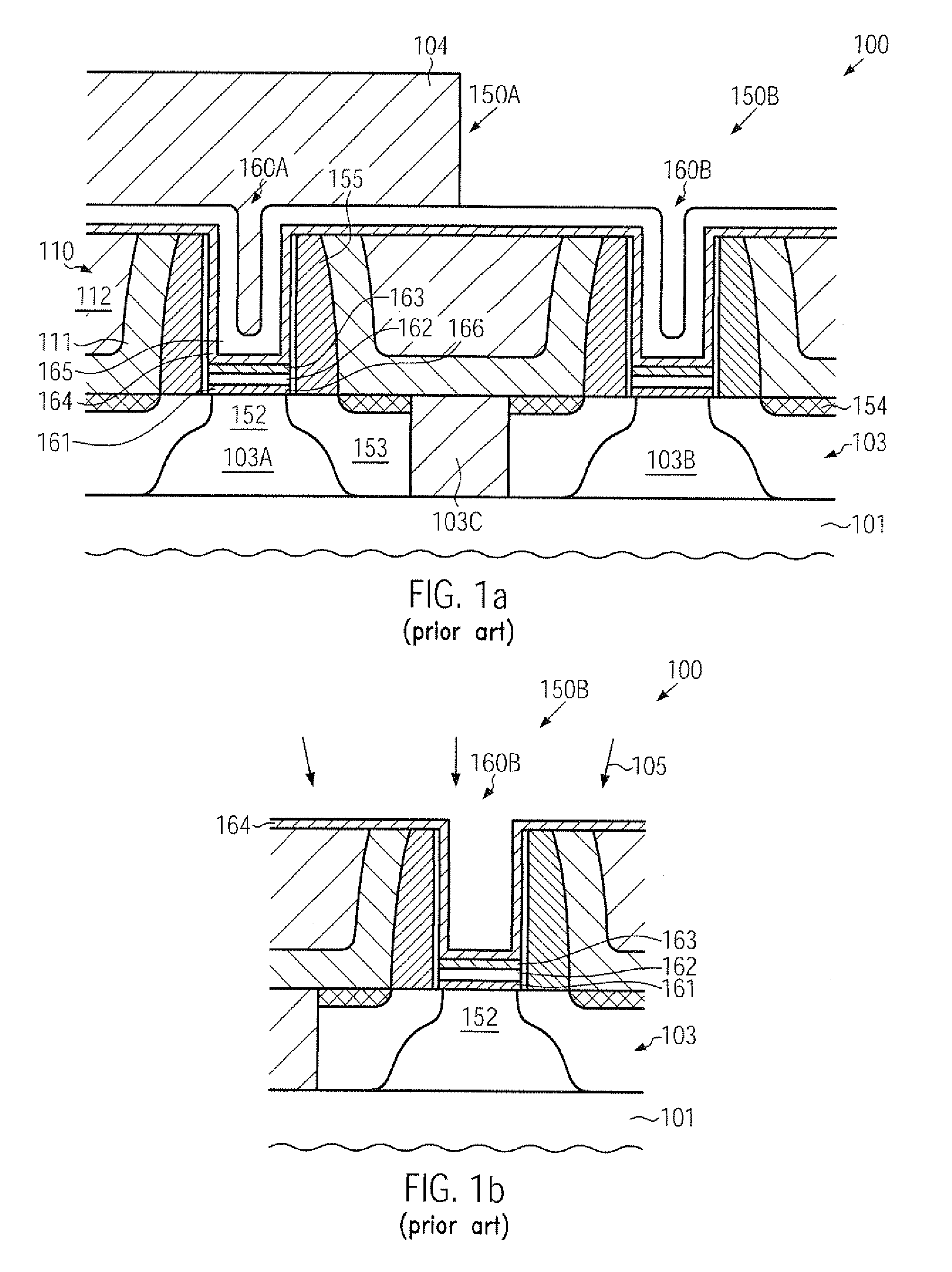 Work function adjustment in high-k metal gate electrode structures by selectively removing a barrier layer