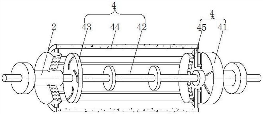 High-flatness wrinkle-preventing copper foil laminating device