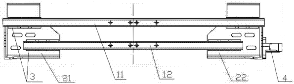 Platform tray structure used for bus passenger door system