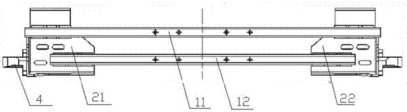 Platform tray structure used for bus passenger door system