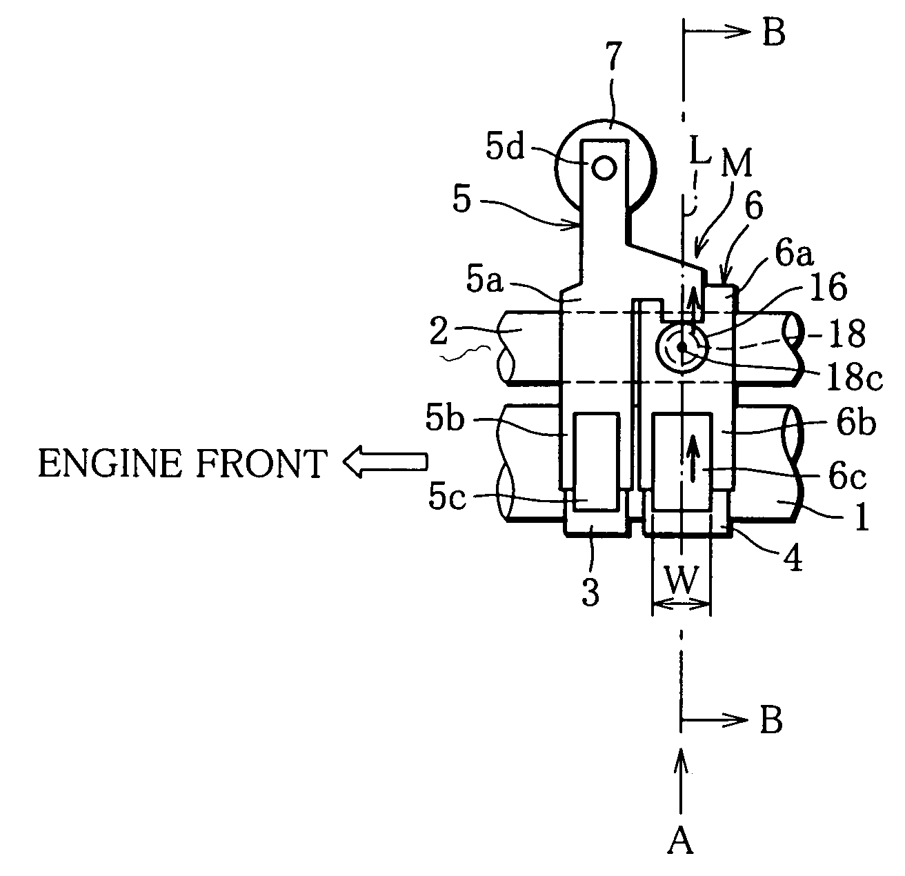 Variable valve train apparatus for an internal combustion engine
