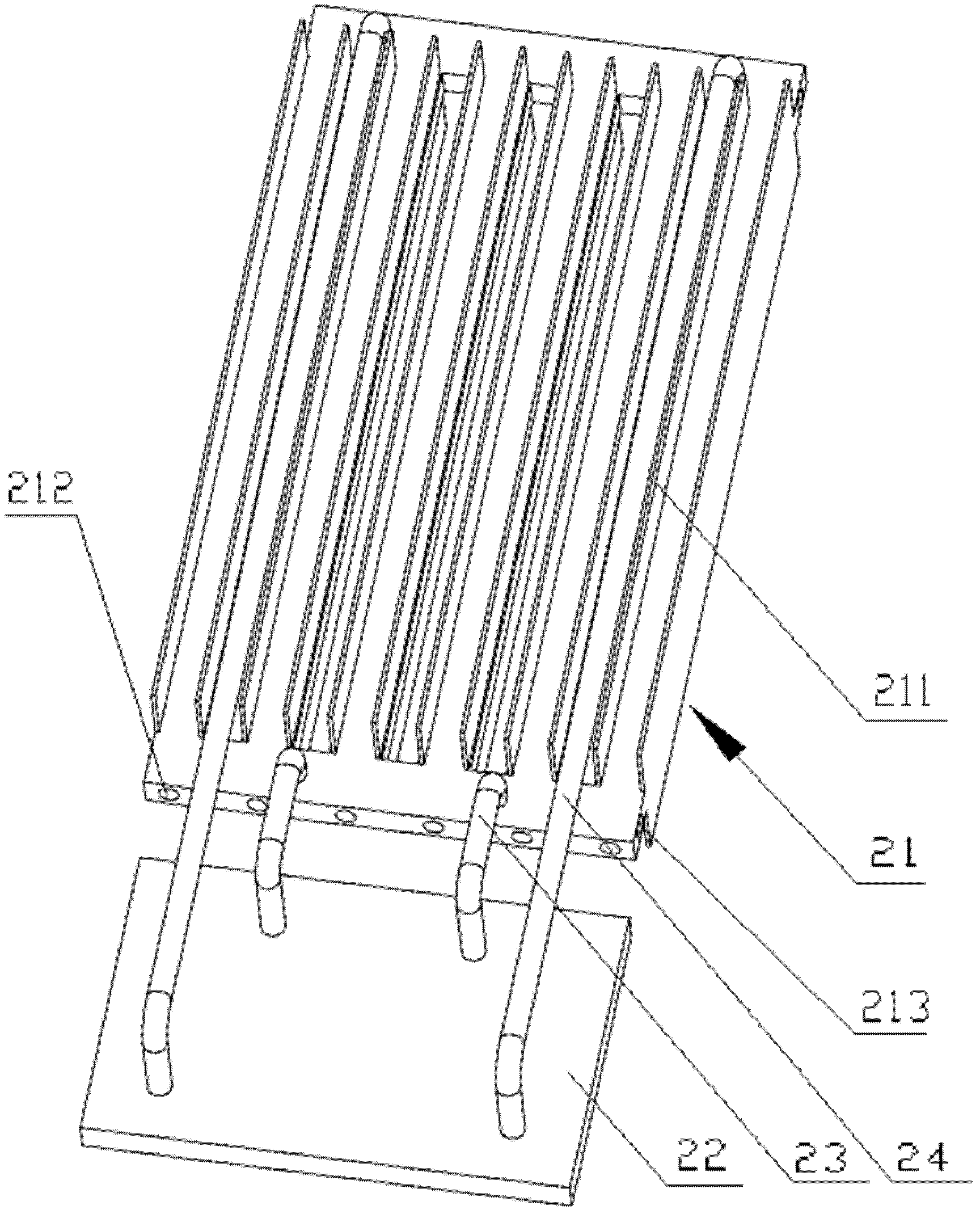 Radiator of gravity loop heat pipe, condenser and manufacturing method thereof