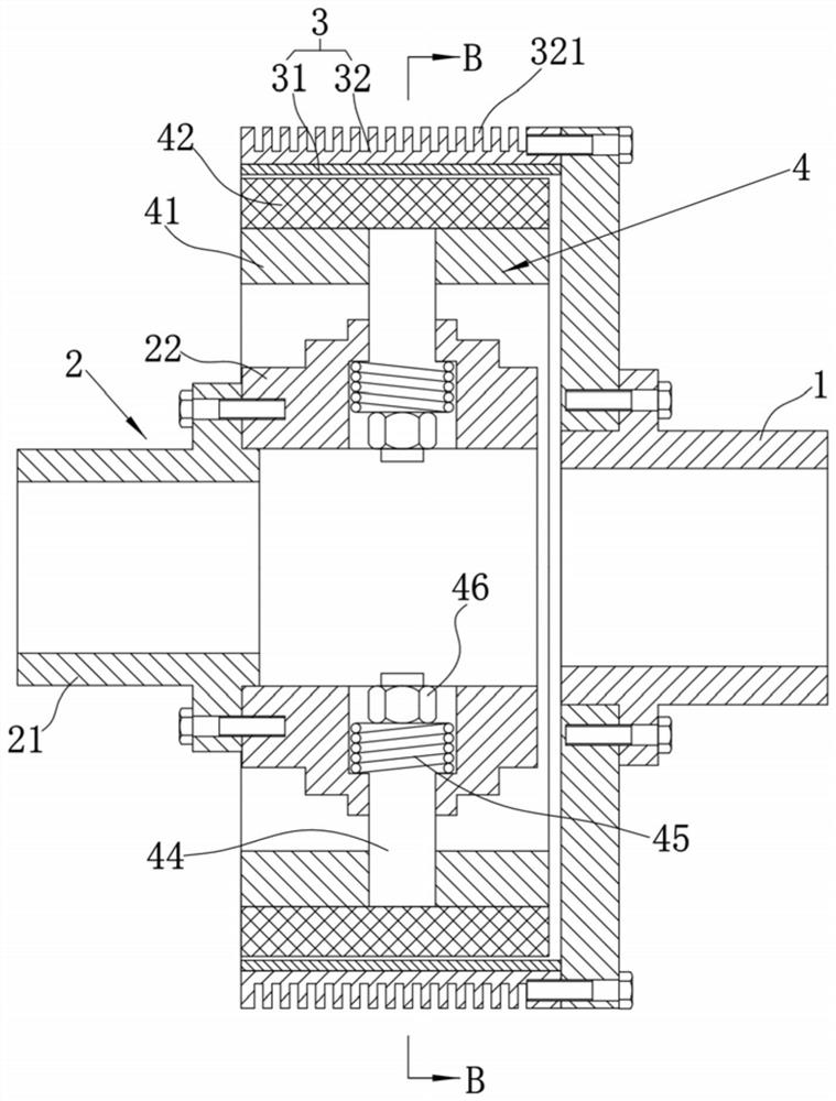 Barrel type permanent magnet flexible connection device with air gap self-adjusting function