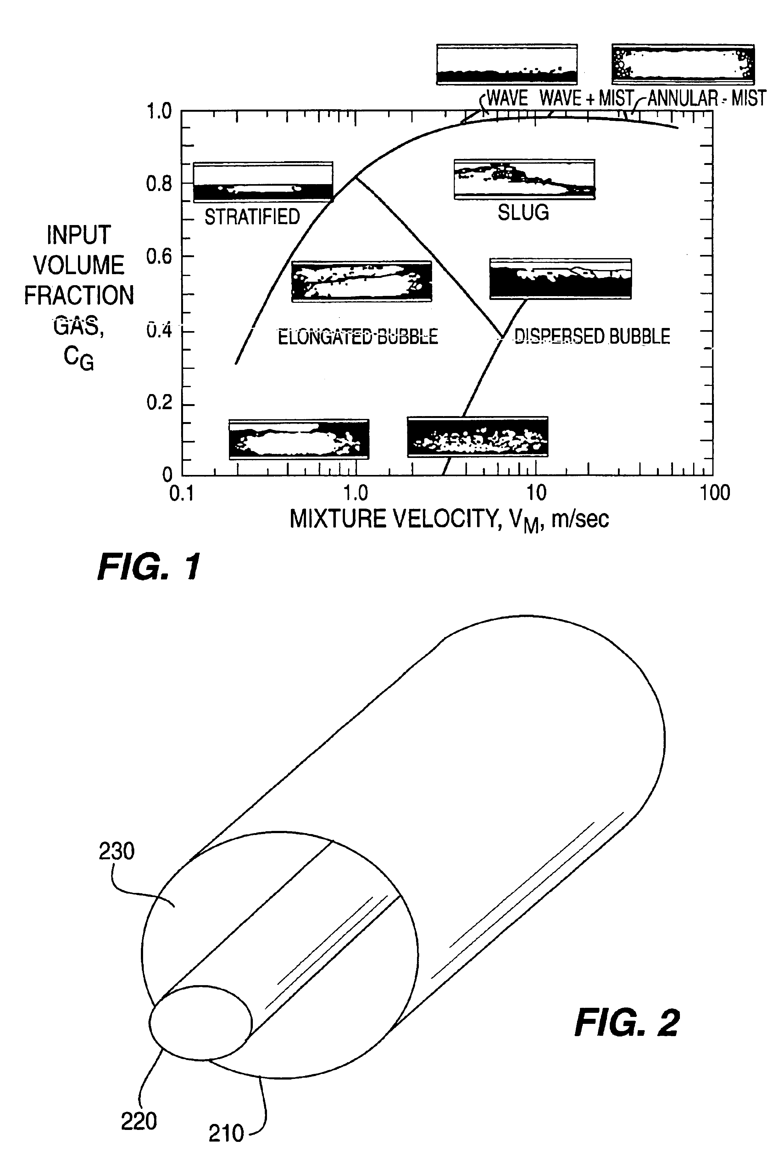 Method of cleaning passageways using a mixed phase flow of a gas and a liquid