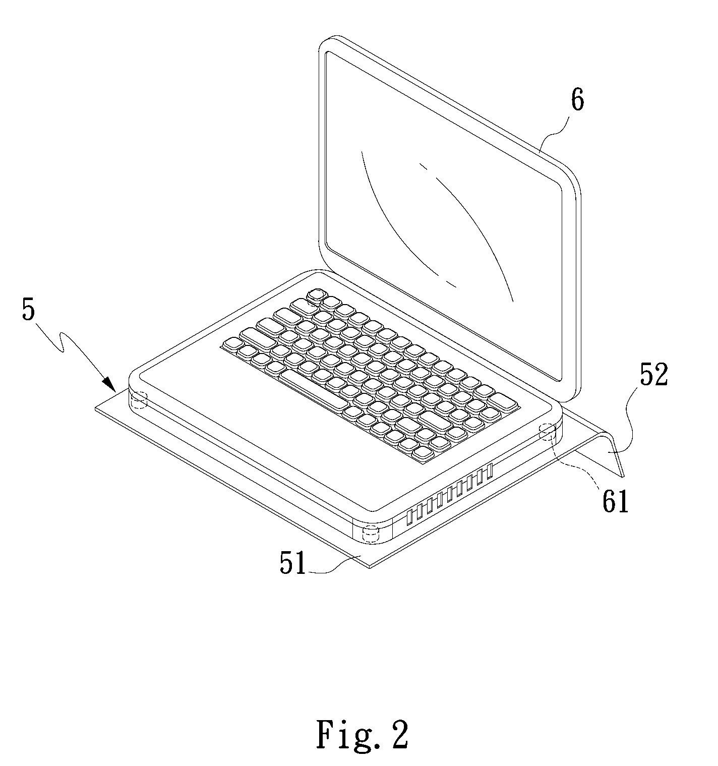 Heat dissipating pad structure for notebook computer