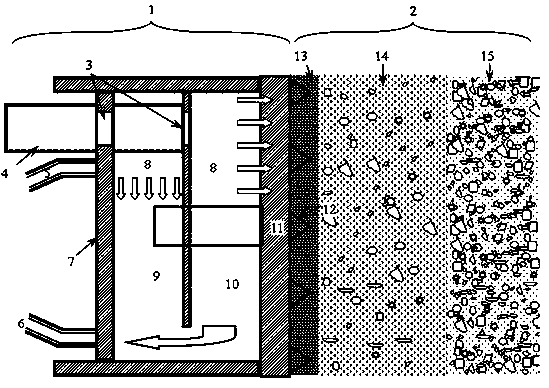 Under-pressure chamber opening method for shield tunneling machine in coarse-grain soil stratum
