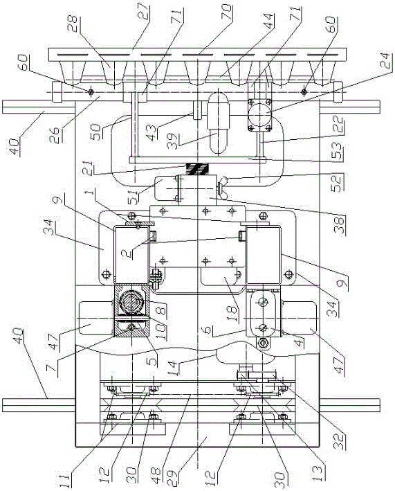 Automatic injecting and pasting machine system for walls and ceilings and control method thereof